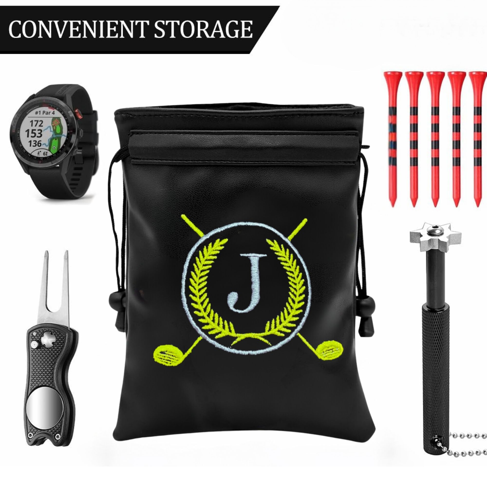 Kantong Barang Berharga Golf L - Golf Equipment Drawing ulasan dan harga