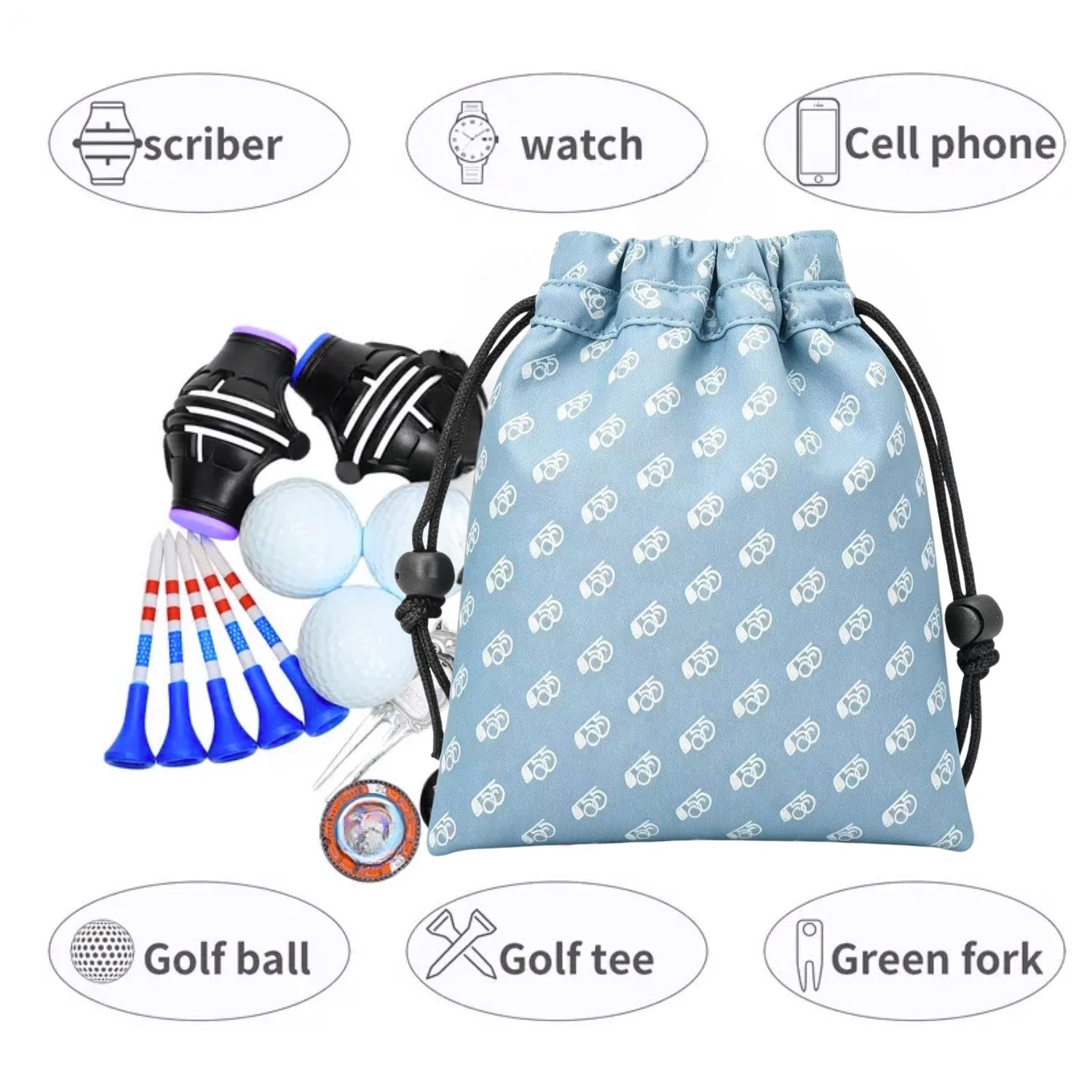 Tas Barang Berharga Golf Minim - Golf Equipment Drawing ulasan dan harga