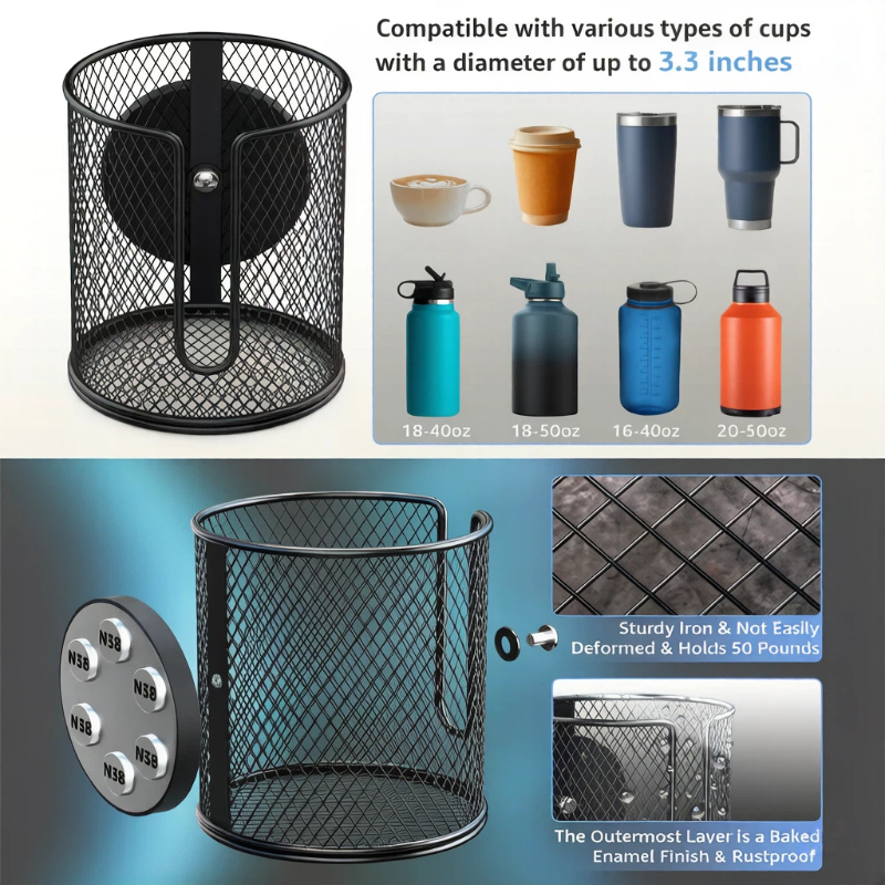 Tempat cangkir magnetik, tempa - Golf Equipment Holder ulasan dan harga